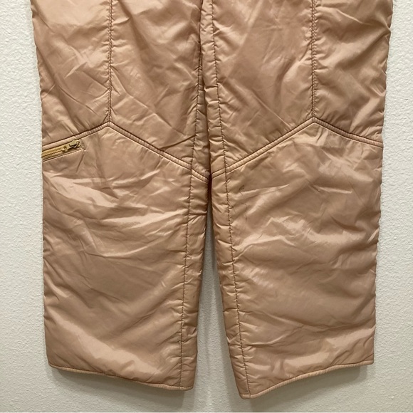 Vintage Tan Snow Overalls - Picture 4 of 16